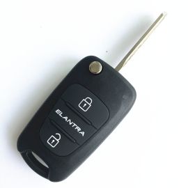 3 Button Remote key shell with Right blade for Hyundai ELANTRA 5PCS