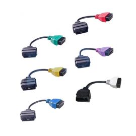 6 Color Diagnostic Cables Leads for MultiECUScan / FiatECUScan for Fiat , Alfa Romeo and Lancia