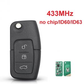(433MHz) 3 Buttons  Ford Remote Key without Chip